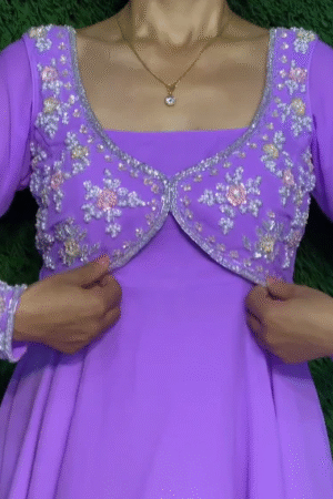 Stylish Floral Printed Designer Gown Kurti with Dupatta