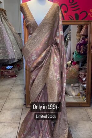 Banarasi Silk Printed Heavy Saree