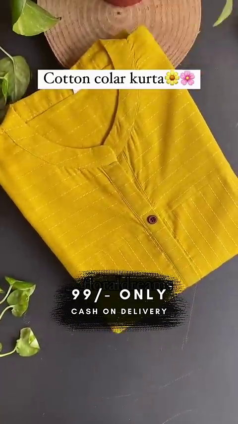 Katha Work Kurti - Pure Cotton - Image 2