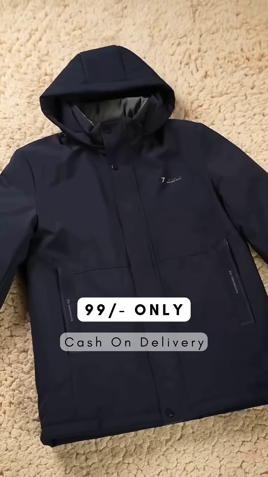 Men Active Solid Detachable hooded Padded Jacket - Image 5