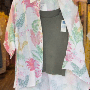 Tropical Breeze Leafy Printed Shirt with Inner – Chill in Style 🌴