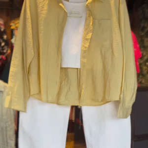 Lemon Light – Casual Overshirt Coord Set