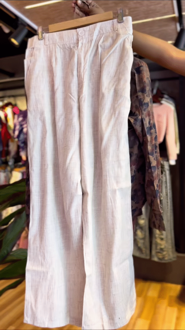 Effortless Chic Three-Piece Co-Ord Set with Abstract Floral Shirt - Image 2