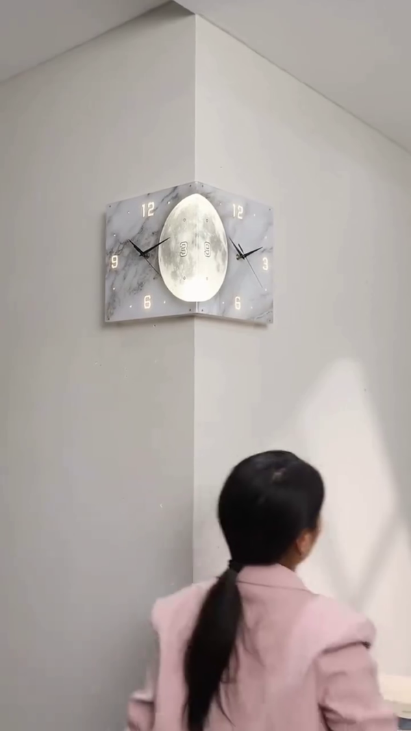 Modern Multifunctional Digital and Analog Wall Clock with Temperature and Humidity Display - Image 4