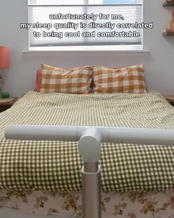 Personalized Bedside Cooling Fan with Adjustable Airflow