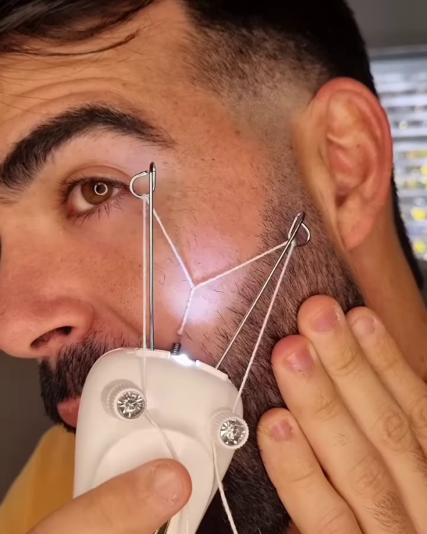 Electric Facial Hair Threading Device for Precise Hair Removal