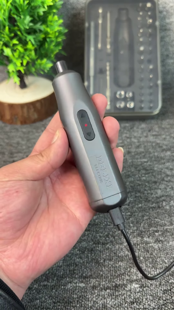 Compact Rechargeable Electric Screwdriver Set for DIY and Home Repair - Image 2