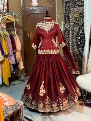 Velvet Vows – Luxe Wedding Choli Set