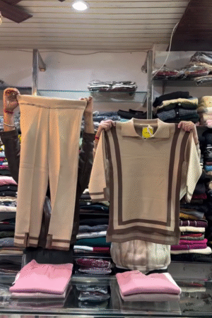 Beige Geometry: Collared Calm with Earth-Toned Precision” 🟫📐🌾