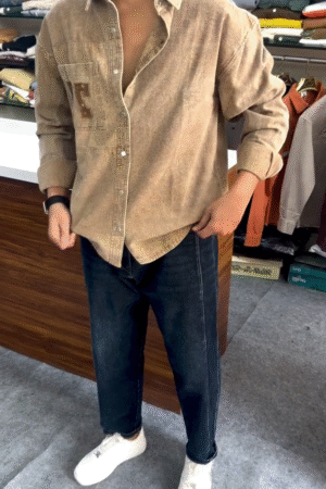 Corduroy Rebel Overshirt 🎯🧥 | Patchwork Persona Edition