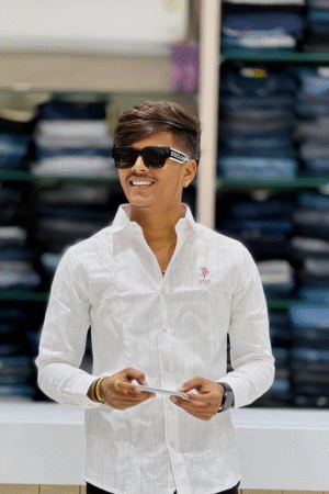 Ivory Glint Khadi Shirt 🤍✨ | Luxe Minimal Edition