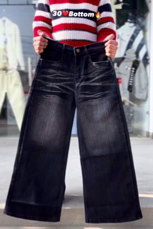 Indigo Fade Wide-Leg Jeans 🔵👖 | Retro Pulse Edition