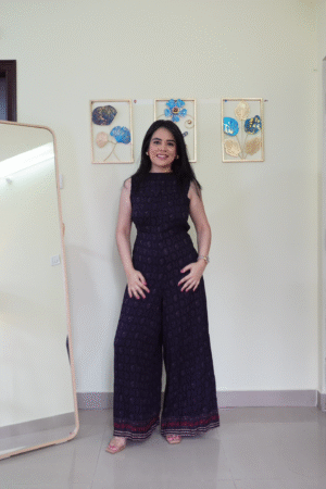 Printed Wide-Leg Jumpsuit